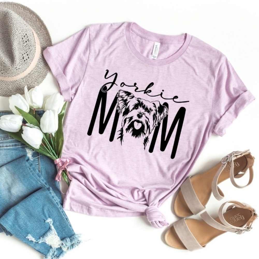 Yorkie Mom / Dog Mom Gift/ Dog Mama Tee